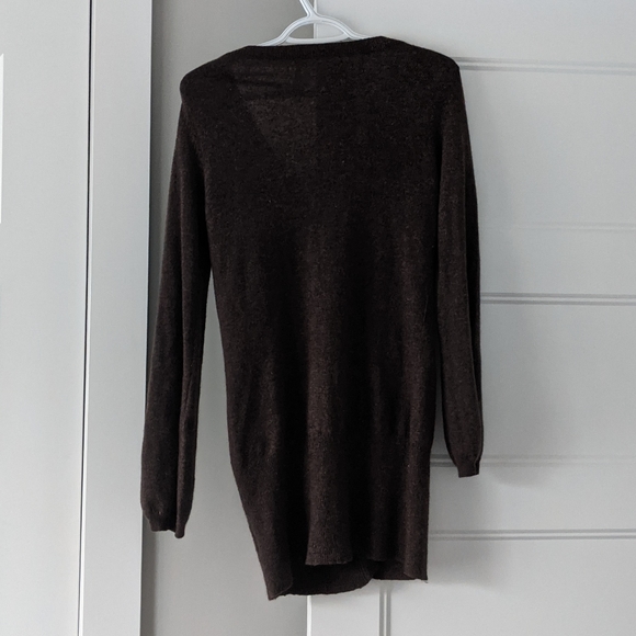 BCBG MAXAZRIA Angora Wool Brown Cardigan - Picture 4 of 7